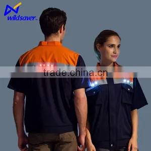 New Style Formal Reflective Safety Short Sleeve Uniform For Night Working thumbnail-2