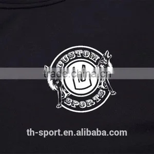 Polyester/spandex Mens Dri Fit Sports Compression t Shirt Wholesale thumbnail-5