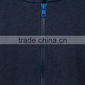 Navy Blue Cotton Animal Ears Hooded Baby Clothes Romper thumbnail-3