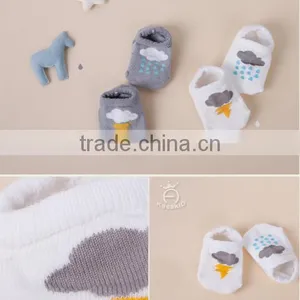 Cute Baby Cotton Socks, Silicone Print Baby Socks thumbnail-2