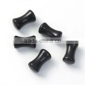 5mm Acrylic Ear Stretcher Expander Bobbin Black Custom Ear Expander thumbnail-1