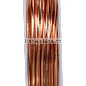 Copper Beading Wire Thread Cord Round Rose Gold 1mm Dia. , 2 Rolls thumbnail-2