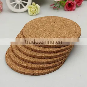 6pcs/lot Round Shape Plain Cork Coasters Drink Wine Mats Cork Mats Drink Wine Mat 10cm*0.5cm Ideas for Wedding and Party Gift thumbnail-1