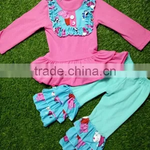 Toddlers Clothing Easter Girls Wholesale Boutique Clothes Colorful Easter New Baby Bunny Girls Outfits thumbnail-5