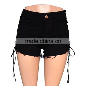 Wholesale Black Booty Women Sexy Bandage Summer Shorts thumbnail-4