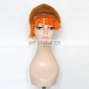 Curly Blonde Afro Clown Wigs FGW-0033 thumbnail-6