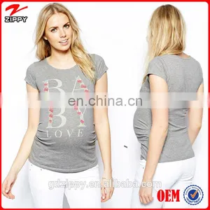 2014 New Look Maternity Printing T-shirt Wholesale Maternity Clothing thumbnail-1