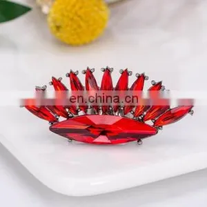 Fashion Vintage Bohemia Big Ring Colorful Crstal Exaggerated Decorate Women Party Jewelry thumbnail-4