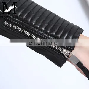 2017 Wholesale Women Real Leather Coat Lady Spring Overcoat thumbnail-6