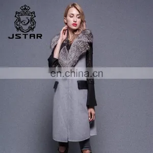 Cheap Price Wool Women Winter Cashmere Coat Ladies Long Vest Design thumbnail-2