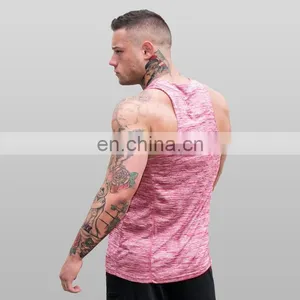 Mens Exercise Anti Shrink Maroon Marl Free Sample Vest thumbnail-2