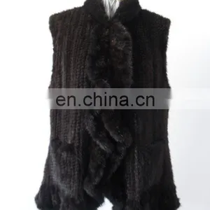 Knitted Mink Fur Vest thumbnail-1