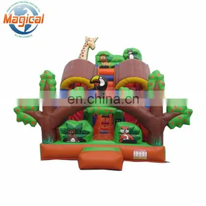 New Design Apple Tree Super Fun Kids Inflatable Dry Slide thumbnail-2