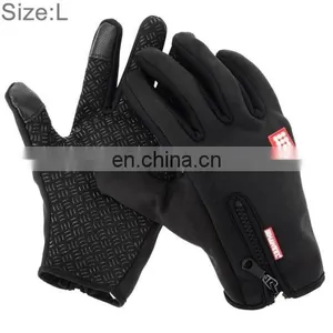 HAWEEL Large Size Two Fingers Touch Screen Outdoor Sports Wind-stopper Full Finger Winter Warm Gloves thumbnail-1