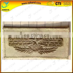 Light Yellow Square Embroidery Cheap Badges thumbnail-1