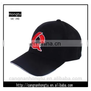 100% Cotton Customized Embroidered Black Baseball Caps thumbnail-1