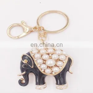 Animal Auspicious Elephant Key Chains Car Keyring Handbag Pendant Jewelry Ornaments thumbnail-1