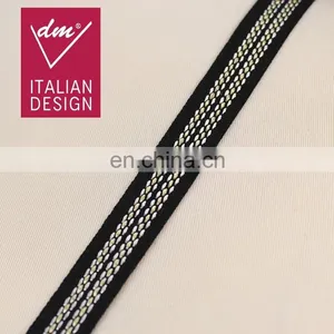 Good Quality Wholesale Black Polyester Knitted Ribbon Grosgrain Tape thumbnail-1