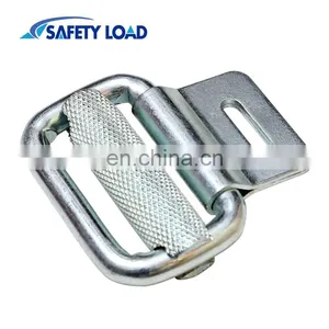 2" White Zinc Plated Adjustable Sliding Buckle thumbnail-1