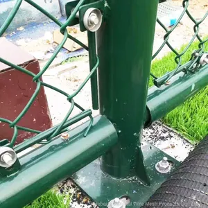 PVC Coated Galvanized Chain Link Wire Mesh Used Chain Link Fence thumbnail-3
