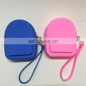 Women'Promotion Gift Silicone Coin Bag Young Ladies Wallet Creative Small Backpack Coin Purse thumbnail-5