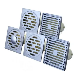 Bathroom Sanitary Fitting Width Floor Drainer Strainer Stainless Steel Hair Stopper Drains thumbnail-4