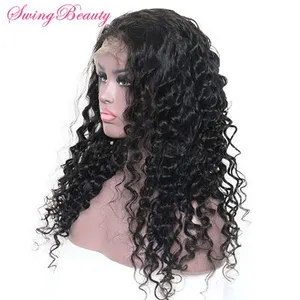 100% Natural Human Hair Wig Handmade Frontal Swiss Lace thumbnail-2