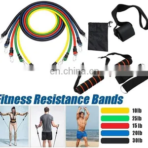 Resistance Exercise Bands Resistance Bands Custom 11Pcs Resistance Band thumbnail-5
