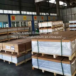Henan Supplier 5005 5052 5083 5754 Aluminium Sheet Price per kg With Blue Film thumbnail-5