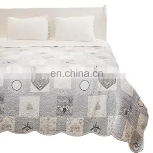 Reversible Quilt Set King Size Soft Microfiber Lightweight Coverlet Bedspread Comforter Set Bed Cover Quilt thumbnail-2