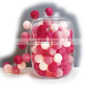 Top Quality Romantic LED Cotton String Light For Holiday Party Decoration Garden Lights Tree Decorative Indoor Lights thumbnail-1