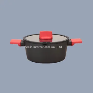 Non-stick Pressed Aluminium Casserole With Pouring Mouth thumbnail-1