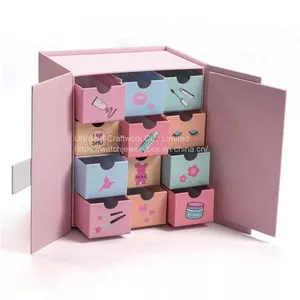 Storage Box Shelf Cubes Multipurpose Cardboard Drawer Stackable Square Cloth Storage Box thumbnail-1