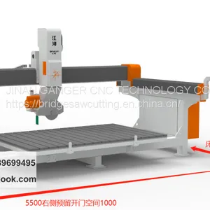 5 Axis Cnc Bridge Saw Polishing Milling Bridge Saw Cutter Machine GQ-3220D Granite Slab Bridge Saw Stone Machinery thumbnail-1