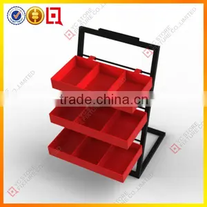 Customized 3 Tier Cosmetic Display Stand thumbnail-1