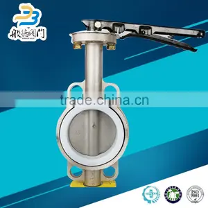 2016 DN200 Stainless Steel Online Shopping Wafer Butterfly Valve With Pin thumbnail-1
