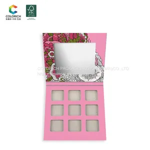 Empty Magnetic Eyeshadow Palette Paper Packaging Box Cardboard Storage Box Empty Eyeshadow Container Eyeshadow Palette thumbnail-2