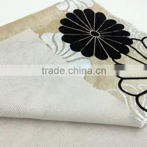 Flocking Burnt Out Velvet Upholstery Fabric thumbnail-4