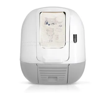 Hot Sale Plastic Pet Fully Enclosed Large Pet Cleaning Smart Cat Litter Box Toilet thumbnail-4