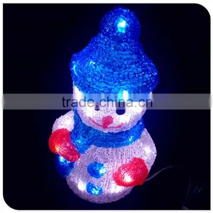 Christmas Decorative Led 3d Motif Snowman Lights Outdoor Use thumbnail-1