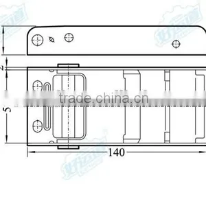04706 Overcentre Buckle With Webbing and Hook thumbnail-2