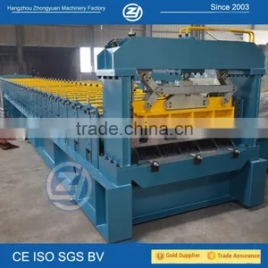 CE/SGS Certificated Galvanized Coils Floor Decking Forming Machine thumbnail-3