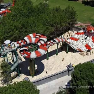 Water Park Fiberglass Slide Outdoor Combination of Large Children's Water Play Water House Water Village Slide Equipment thumbnail-2