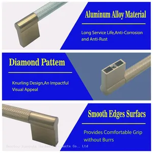 NEW European Style Cabinet Door Handle Drawer Wardrobe Cupboard Kitchen Cabinets Handle Bar Pulls thumbnail-1