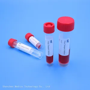 Factory Wholesale Disposable Virus Sampling VTM Kits With Nasopharyngeal or Oropharyngeal Swabs thumbnail-2