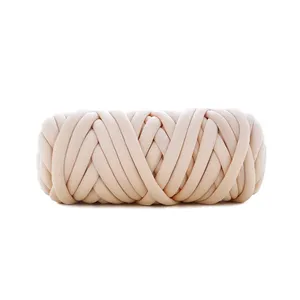 Yarn Crafts 100% Soft Bright Polyester Velvet Chenille Yarn 6mm Diameter Knitting Scarf Fancy Yarn thumbnail-1
