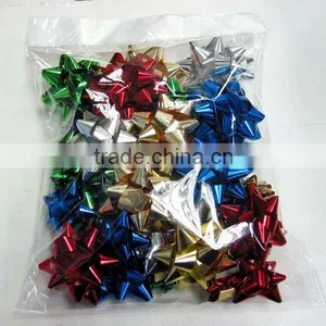 Black Per-make Plastic Ribbon Star Bows for Gift Packing Festival Decorative thumbnail-2