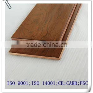 Handscraped Walnut Multilayer Engineered Wood Flooring 7-layer thumbnail-6