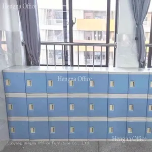 Long-lasting 9-Door ABS Plastic School Wardrobe for Students in Hallways or Dorms|3 x 3 Storage Locker thumbnail-3