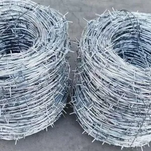 Heavy Duty High Tensile Steel Barb Wire Farm Fencing Anti-Climb Perimeter Security Barbed Wire thumbnail-1